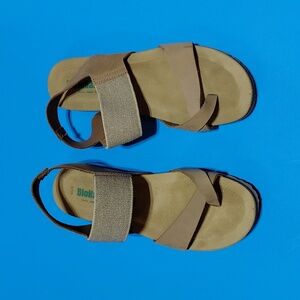 BIONATURA  Women's Leather Tan Strappy Sandals Size 40/ 9